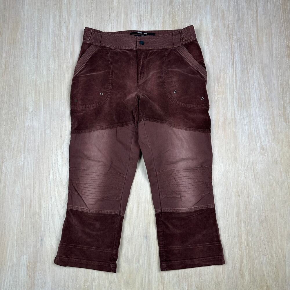 NWT Urban Outfitters Silence + Noise Daria Cropped Moto Urban Pant Pink Rose 8